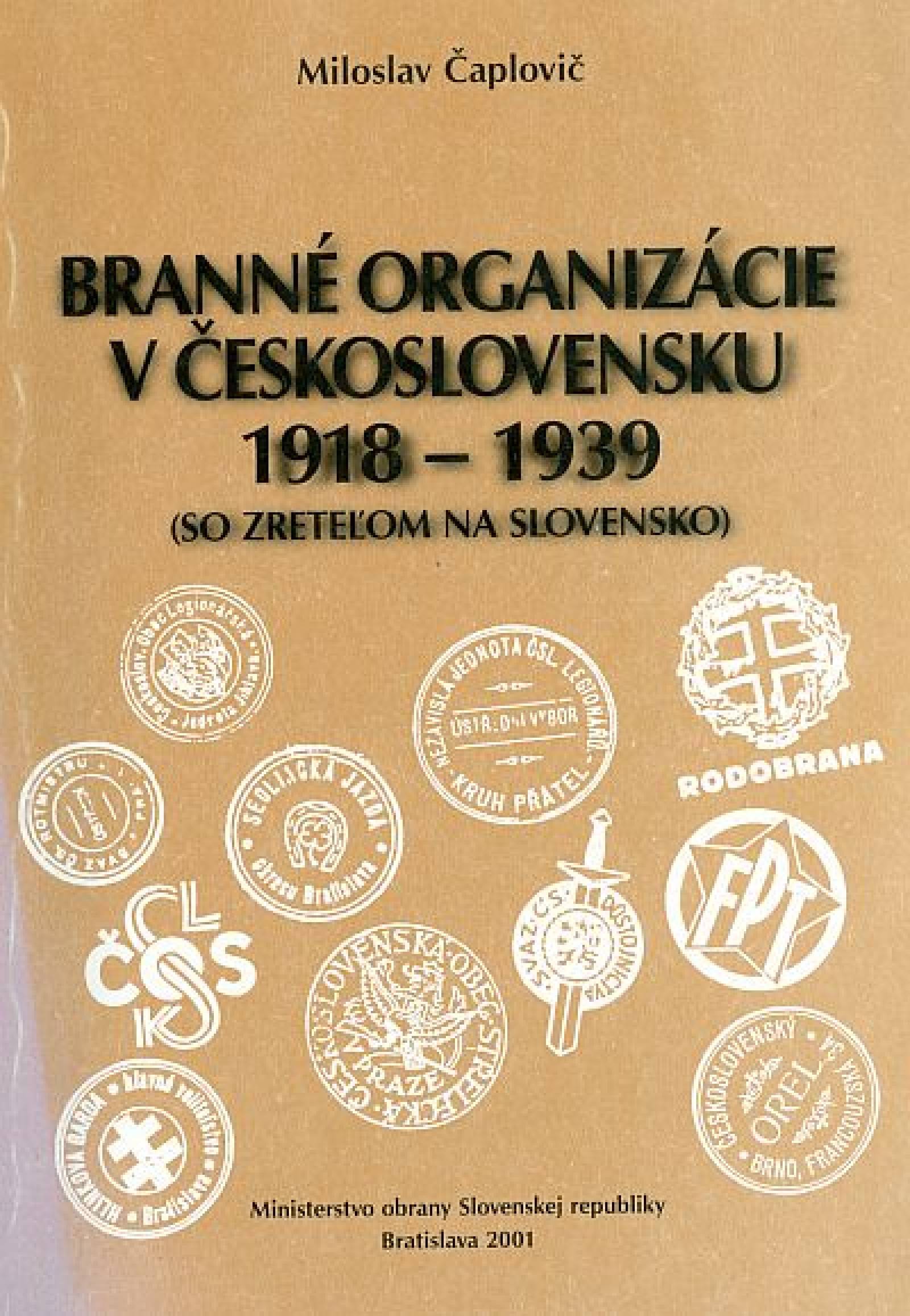 Branné organizácie v Československu 1918 - 1939